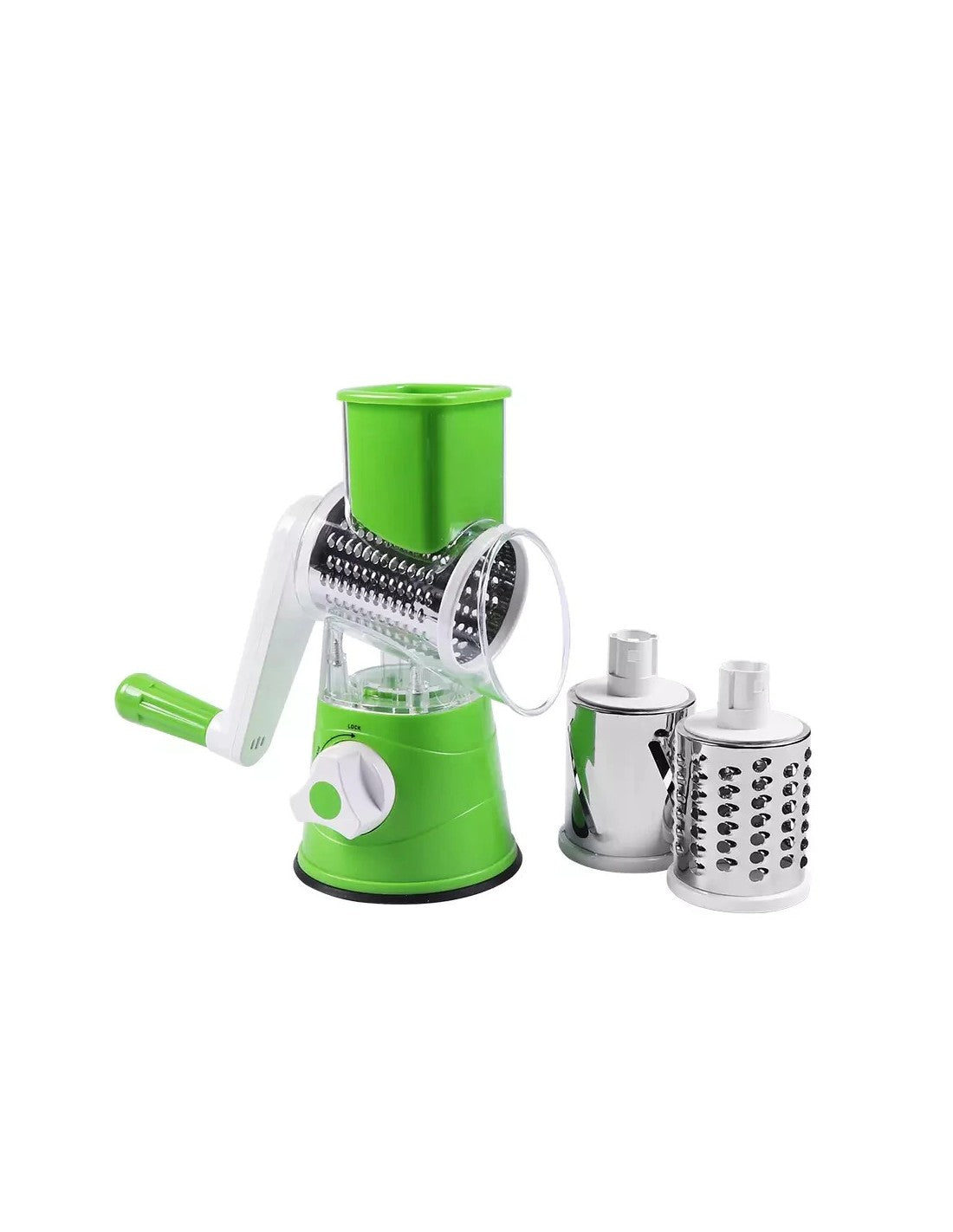 Drum Cutter TableTop Drum Grater | Manual Vegetable Cutter Slicer & Grater | Multi-Functional Kitchen Gadget ( Random Color