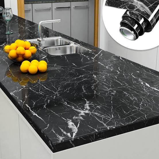 Self Adhesive White Marble Sheet for Kitchen - Anti Oil and Heat Resistant Wallpaper R (Copy)