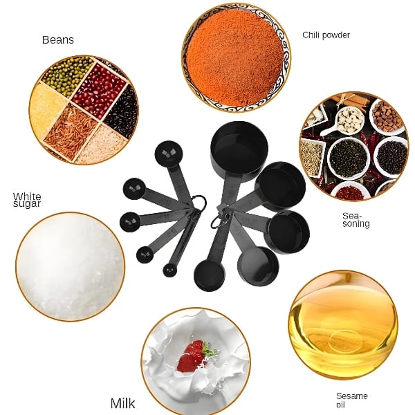 10pcs Kitchen Measuring Spoons Teaspoon Coffee Sugar Scoop Cake Baking Flour Measuring Cups Kitchen