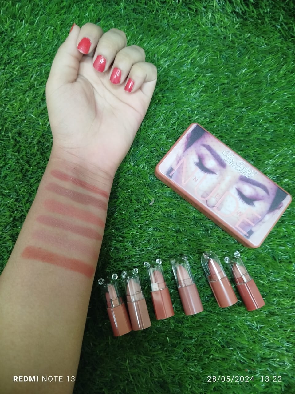 Nude Shade Velvet Matte Lipstick [Pack Of 6] | Matte Lispsticks Pack