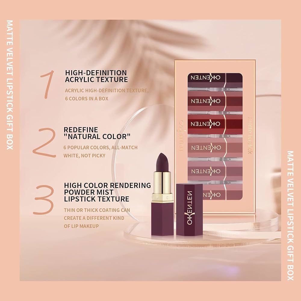 Pcs High Pigmented Lipstick Pack – Creamy Formula, Multicolor Shades, Long-Lasting, Smooth & Vibrant Finish for Everyday Wear and Special Occasions