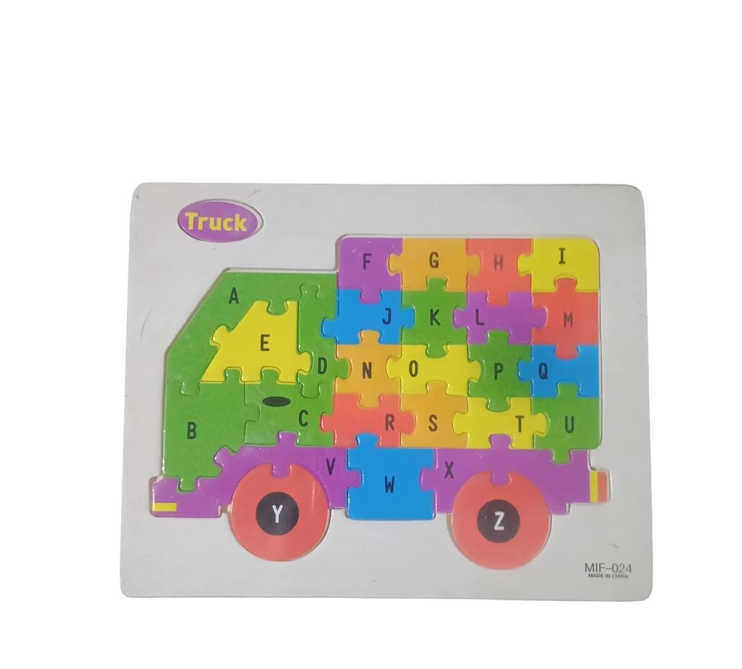 Wooden Alphabet Puzzle Board – Premium A-Z English Letters Learning Toy for Kids, Early Literacy, Cognitive Development, and Creative Play