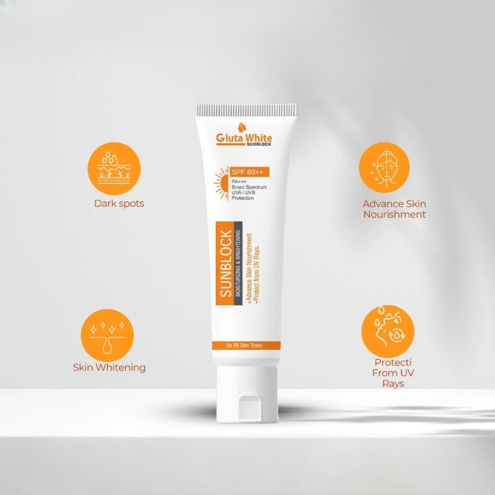 GluataWhitening cream sunblock SPF60