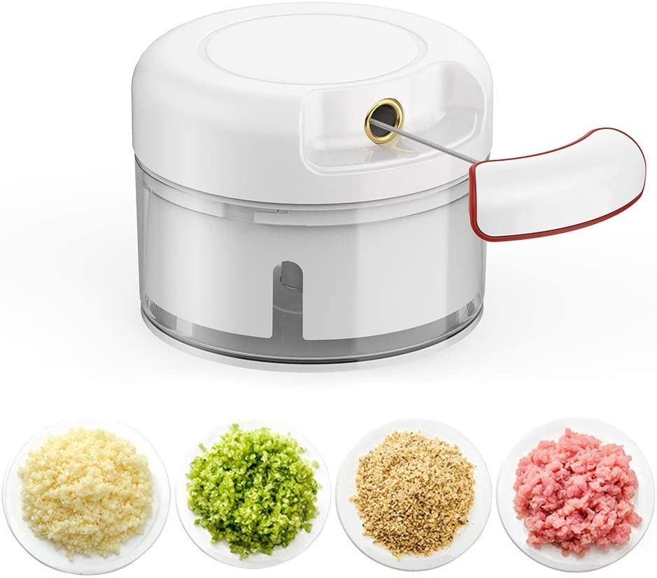 Mini Food Chopper – Hand-Powered Meat Grinder, Mincer, Mixer & Blender for Fruits, Vegetables, Nuts, and Meat | Powerful & Portable Kitchen Tool Rs 276