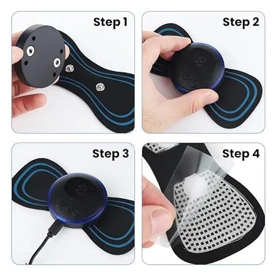 Wireless EMS Mini Body Massager – Portable Butterfly Massager & Pain Relief