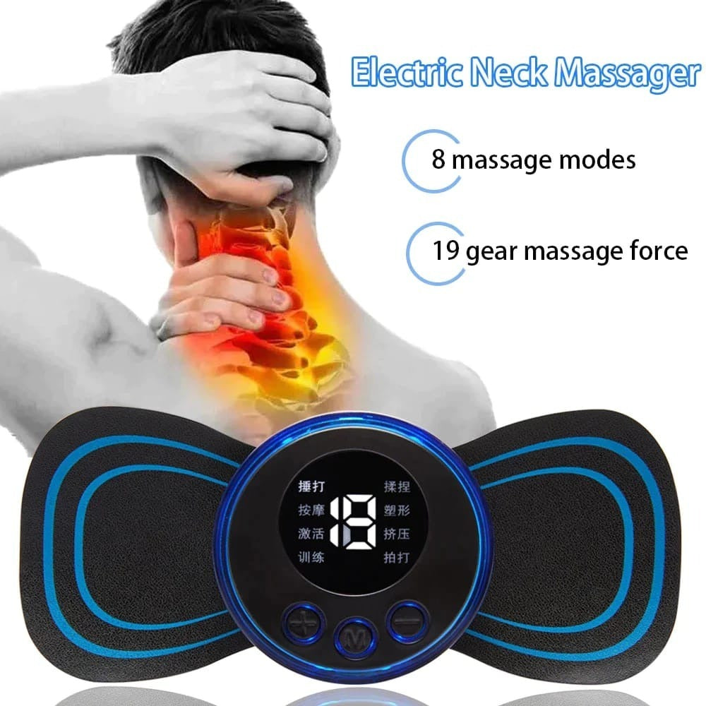 Wireless EMS Mini Body Massager – Portable Butterfly Massager & Pain Relief