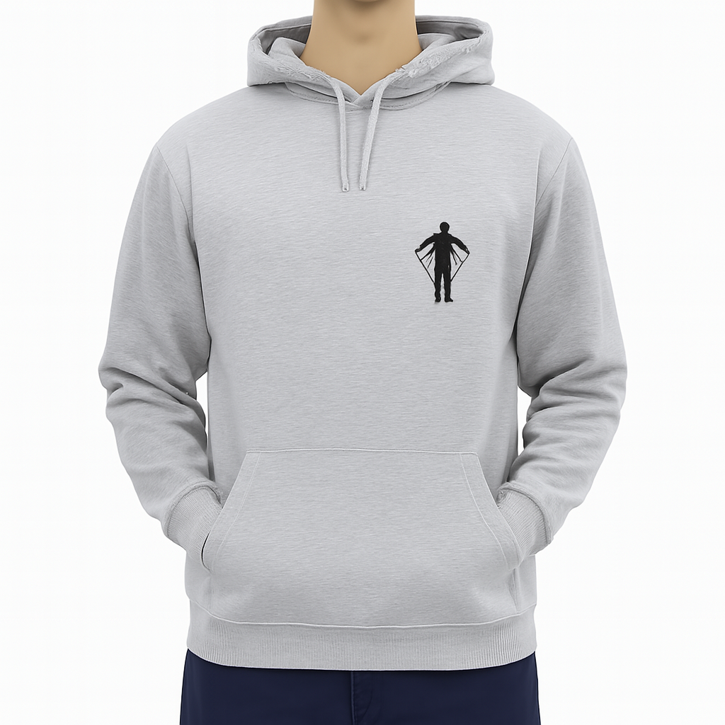 New Summer Collection Full Grey Hoodie FLY MAN Printed For Men And BoysNew Summer Collection Full Grey Hoodie FLY MAN Printed For Men And Boys (Extra Large