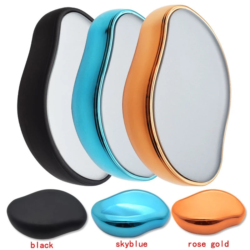 Crystal Hair Eraser - Magic Crystal Hair Remover, Painless Hair Removal With Epilator Mini Hair Remover For Men And Women Leg Arm Back Soft Smooth Silky Skin(Random Color